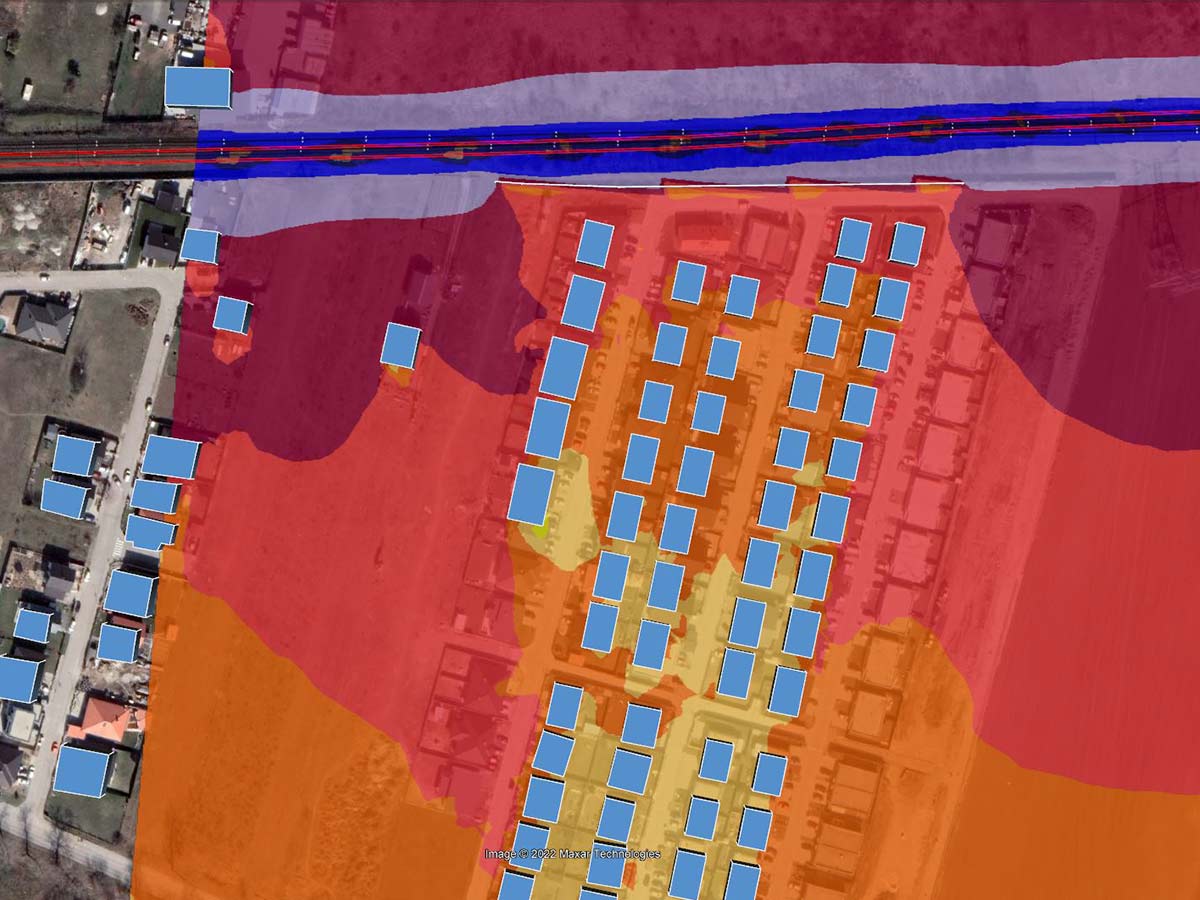 Hlukovou mapou dokážeme posúdiť hluk zo železnice, cesty, priemyselného areálu, ale aj celej mestskej časti